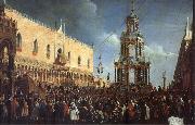 Gabriel Bella Maundy Thursday on the Piazzetta Germany oil painting artist